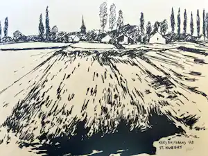 Kees Bastiaans - Sint Hubert - landschap verkauft für € 50!