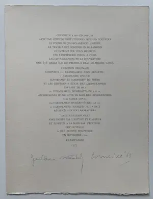 Corneille - Complete portfolio met 8 kleurenlitho's | 'Jardin Errant' | 1963 kopen? Bied vanaf 3600!