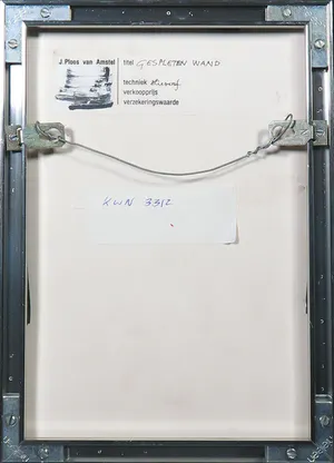 Jaap Ploos van Amstel - Olieverf op doek, Gespleten wand - Ingelijst kopen? Bied vanaf 100!