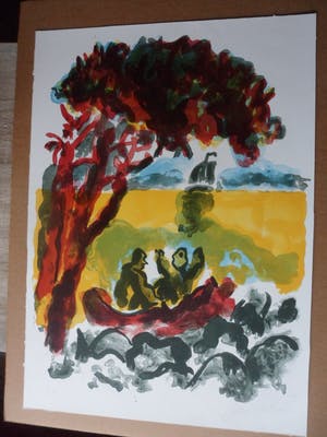 Jan Sierhuis - Litho, zonder titel kopen? Bied vanaf 50!