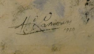 Niet of onleesbaar gesigneerd - lange figuren en meer kopen? Bied vanaf 10!