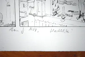 Morris - zeefdruk (uit Lucky Luke nr. 3 'Dalton City')- gesigneerd, opdracht en genummerd kopen? Bied vanaf 125!