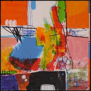 Kantcho Kanev - Zeefdruk op paneel, Z.T. Vijfluik - Ingelijst (Groot) kopen? Bied vanaf 80!