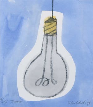 Klaas Gubbels - Offsetdruk, Z.T. Lamp - Ingelijst kopen? Bied vanaf 140!