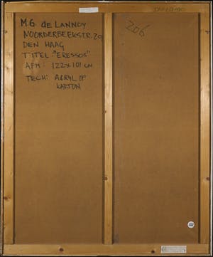 Monique de Lannoy - Acryl op karton, Eressos - Ingelijst (Groot) kopen? Bied vanaf 1!