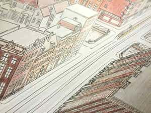 Jeroen Henneman - Vijzelstraat - litho uit 1989 verkocht voor € 125!