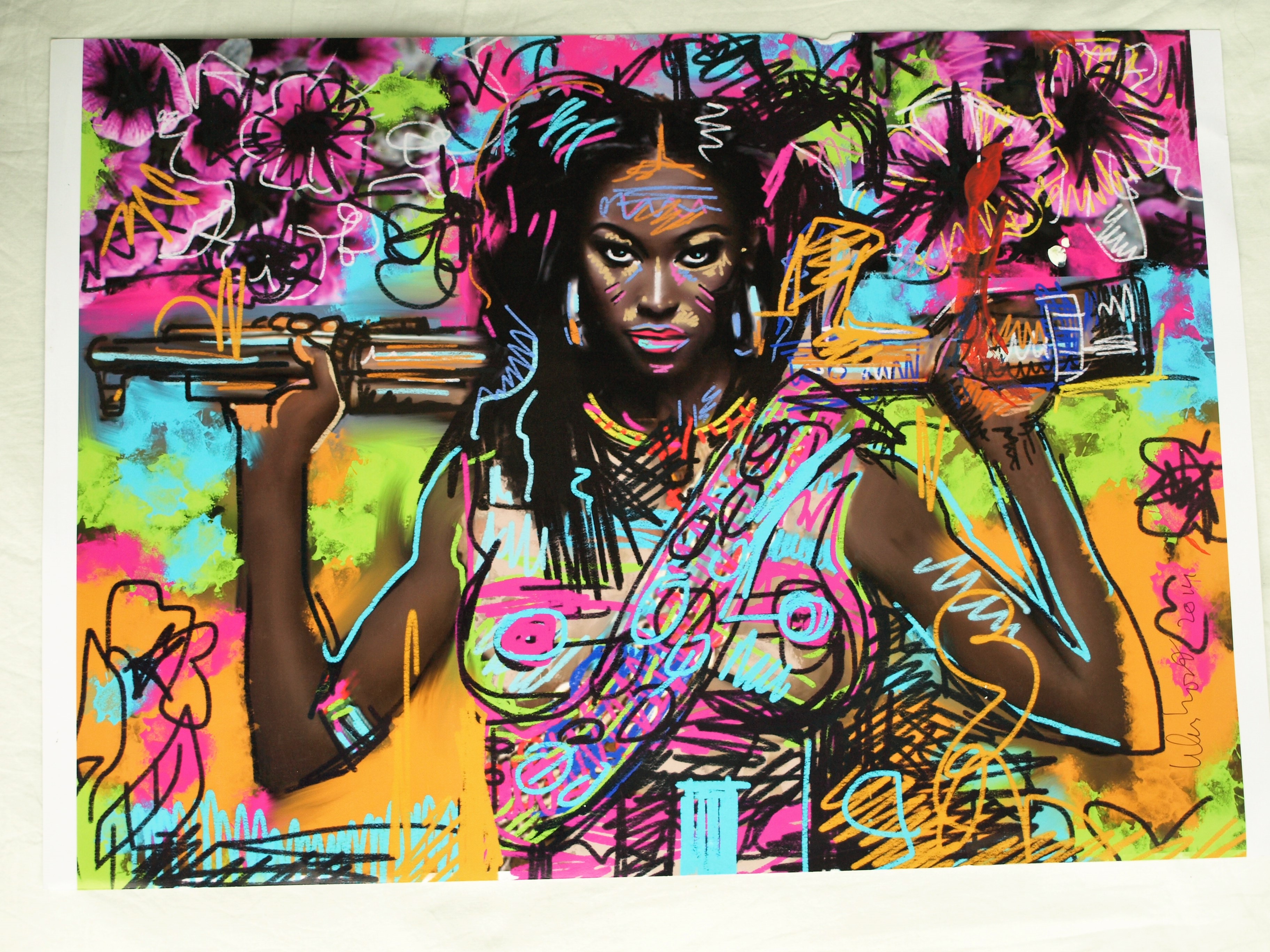 Peter Klashorst - Digitale print op fotopapier – Vrouw – gesigneerd - 2014 kopen? Bied vanaf 1!