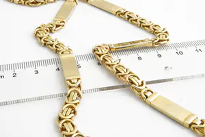 92 - Robuust & zwaar 14 Krt geel-gouden Konings collier - lang formaat (60cm) kopen? Bied vanaf 2480!