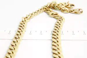 198 - Behoorlijk zwaar (53.9gr) geel-gouden "Gourmet" collier - 18 karaat kopen? Bied vanaf 1970!