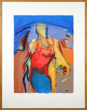 Arthur Bernard - Zeefdruk, African Queen - Ingelijst verkocht voor € 1!