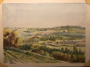 Niet of onleesbaar gesigneerd - Landelijke, panoramische uitzicht kopen? Bied vanaf 1!