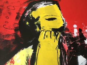 Herman Brood - Herman Brood - Originele handgesigneerde zeefdruk - Schakers kopen? Bied vanaf 375!