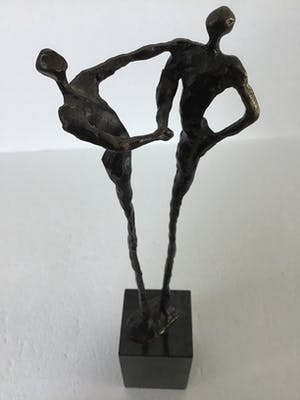 Corry Ammerlaan - “Dank” de Handdruk. Groot beeld 28 cm. kopen? Bied vanaf 1!