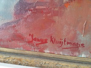 Janus Kluijtmans - Naakt. Portret dame met sigaret. kopen? Bied vanaf 10!