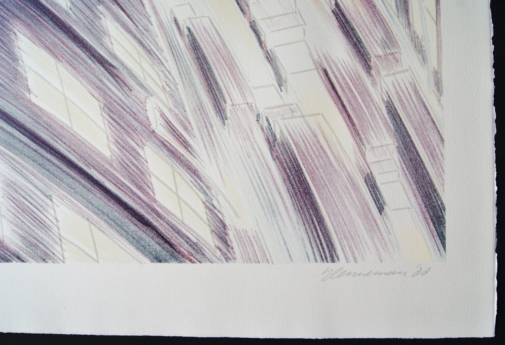 Jeroen Henneman - grote litho - 1988 - oplage XXXV. kopen? Bied vanaf 1!