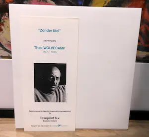 Theo Wolvecamp - Zonder titel, screenprint op zijde kopen? Bied vanaf 100!