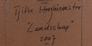 Tjibbe Hooghiemstra - Gemengde techniek op papier, Landschap 2 - Ingelijst kopen? Bied vanaf 250!