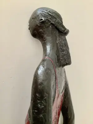 Jan de Graaf - Vrouw met hoepel in rode jurk kopen? Bied vanaf 875!