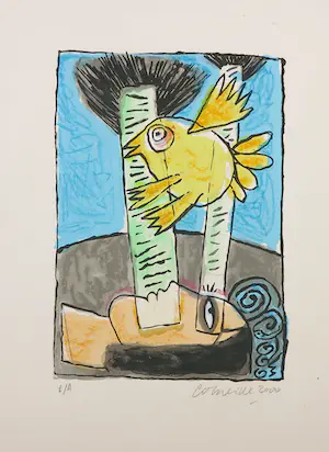 Corneille - Litho, Femme et oiseau kopen? Bied vanaf 80!