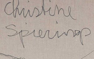 Christine Spierings - Olieverf op doek, Z.T. Vallende vrouw (Groot) kopen? Bied vanaf 1!