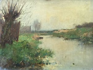 Aris Knikker - C4554-2 - Knotwilgen aan de vaart kopen? Bied vanaf 125!