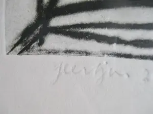 Geertjan van Oostende - Ingelijste ets "Het Begin" kopen? Bied vanaf 1!