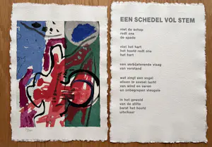 Corneille - Een schedel vol stem - Zeefdruk - 1991 - 92/250 kopen? Bied vanaf 65!