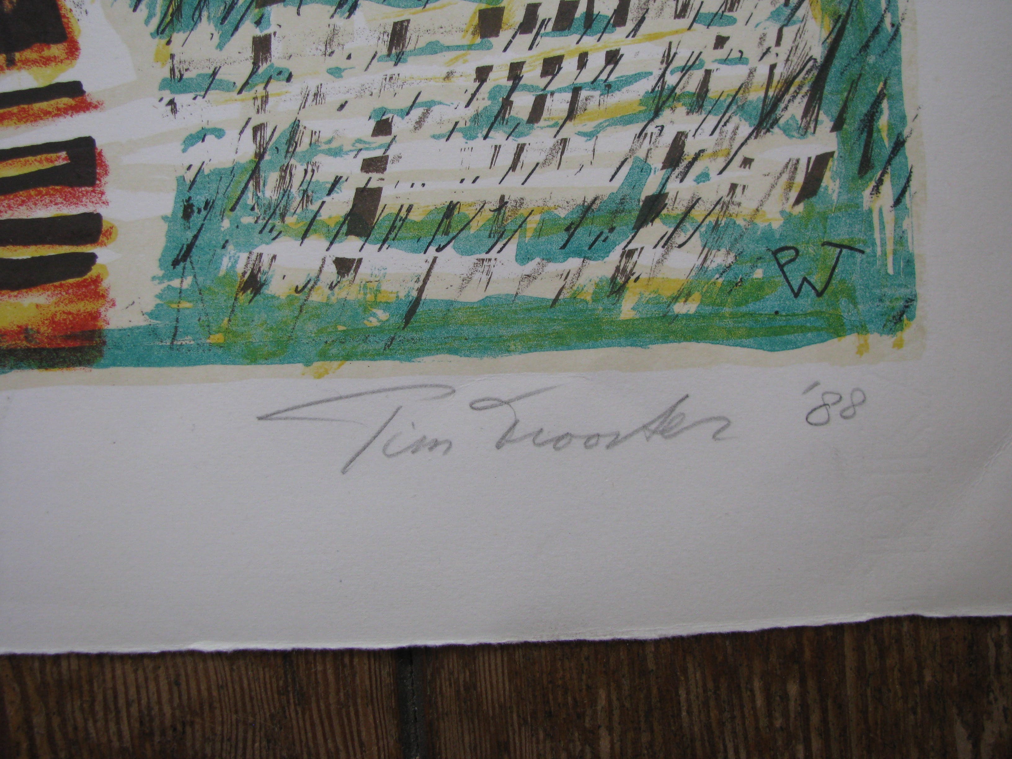 Pim Trooster - 2 kleurenlitho's kopen? Bied vanaf 65!