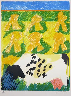 Jan Cremer - Litho, Korenschoven kopen? Bied vanaf 300!