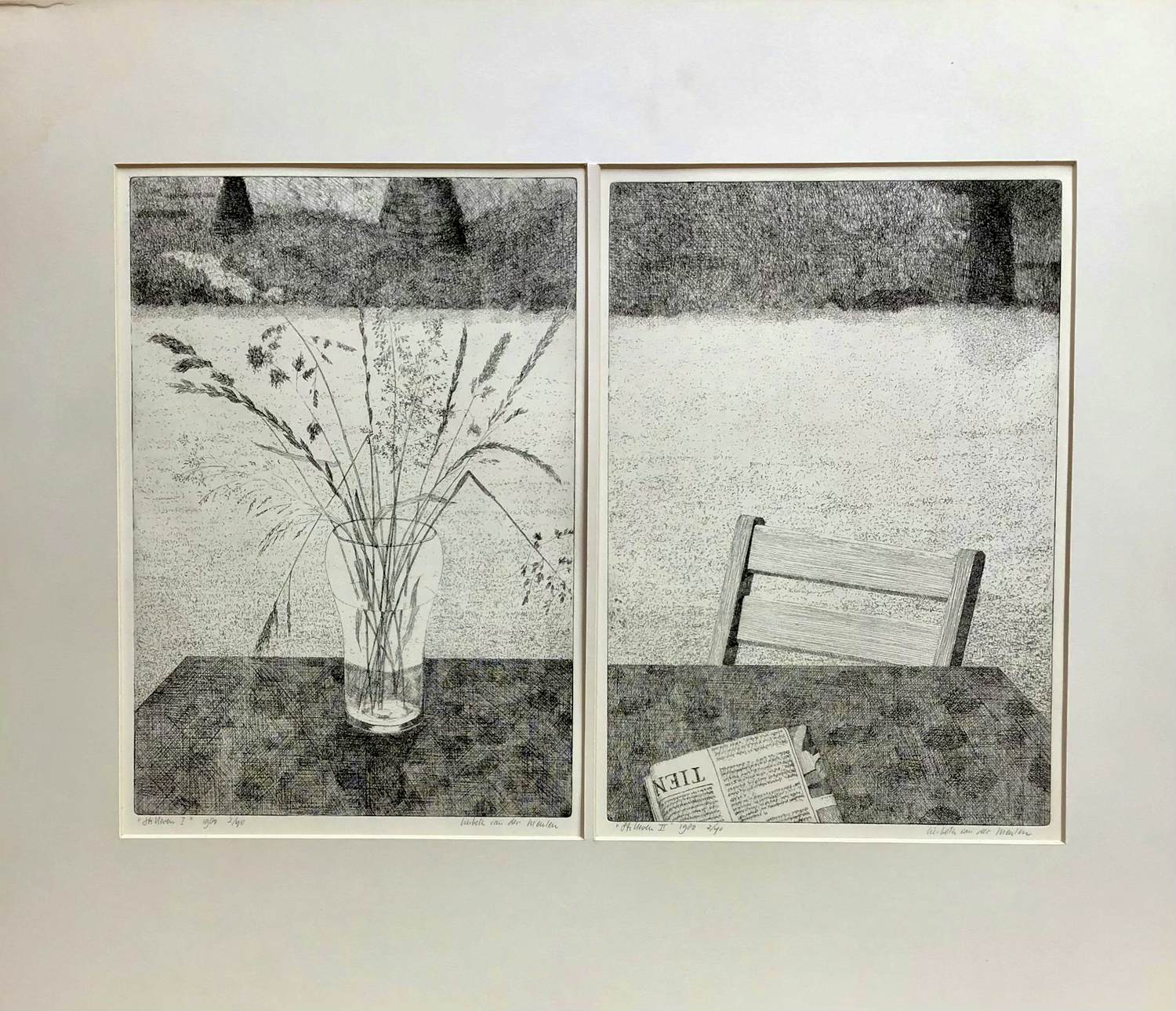 Liesbeth van der Meulen - Stilleven l en ll ,gesigneerd oplage 2/40 kopen? Bied vanaf 25!