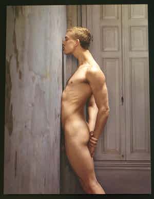 Erwin Olaf - Ingelijste foto uit de serie Skin Deep , Male Nude No. 01 - 2015 verkocht voor € 1000!