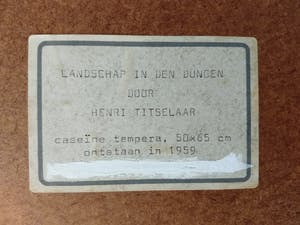 Henri Titselaar - Landschap in Den Dungen kopen? Bied vanaf 125!