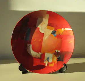 Royal Goedewaagen - Platelen bord Confrontation uit de serie Proeven van Kunst kopen? Bied vanaf 20!