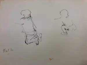 Phil Vermeer-Weterings - twee kinderen (meerdere tekeningen) kopen? Bied vanaf 50!