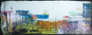 George Heidweiller - Zeefdruk, Cityscape 2 (Groot) kopen? Bied vanaf 50!