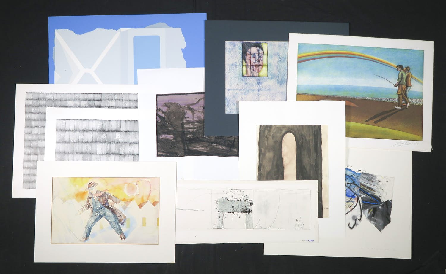 Jan Naezer - en andere! - Lot van 10 werken op papier (grafiek én originele werken!) kopen? Bied vanaf 1!