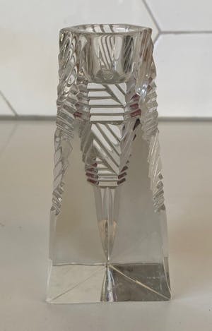 Villeroy en Boch - Twee kristallen Prisma kandelaren kopen? Bied vanaf 1!