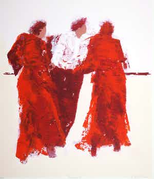 Wil Willemsen - Zeefdruk, Look around verkocht voor € 1!