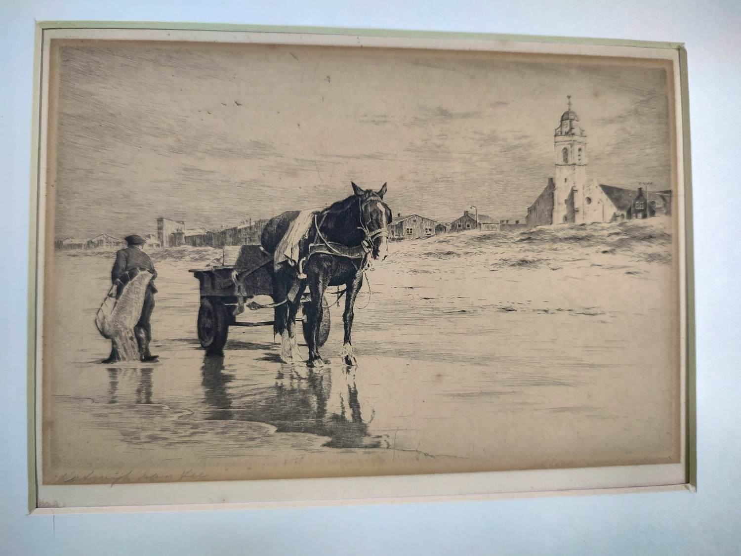 Maarten Langbroek - Garnalenvisser op het strand kopen? Bied vanaf 25!