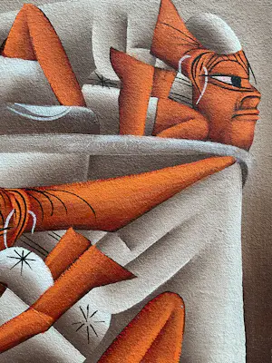 Jean Bruno Louisius - Zonder titel, figuren, gesigneerd kopen? Bied vanaf 50!