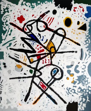 Jack Vissers - Constellatie nr. 14 - acryl op canvas kopen? Bied vanaf 395!