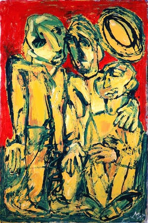 Martin van Wordragen - Olieverf op doek, Lapzwansers - Ingelijst (Groot) kopen? Bied vanaf 300!