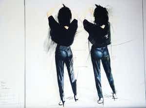 Nico Vrielink - Litho 83/200 - Jeane doing her hear - Singapore 1985 verkocht voor € 99!