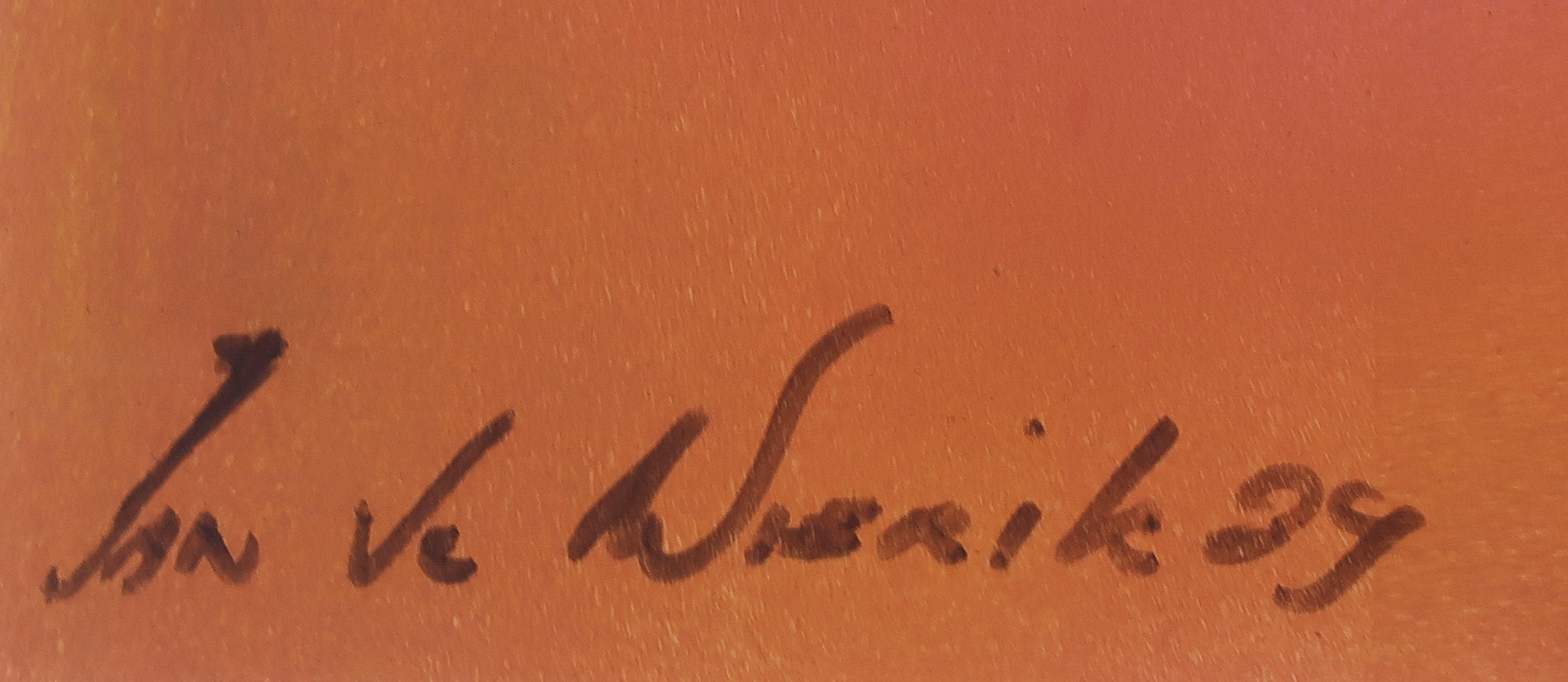 Jan te Wierik - Acryl op papier, Z.T. Abstracte compositie kopen? Bied vanaf 400!