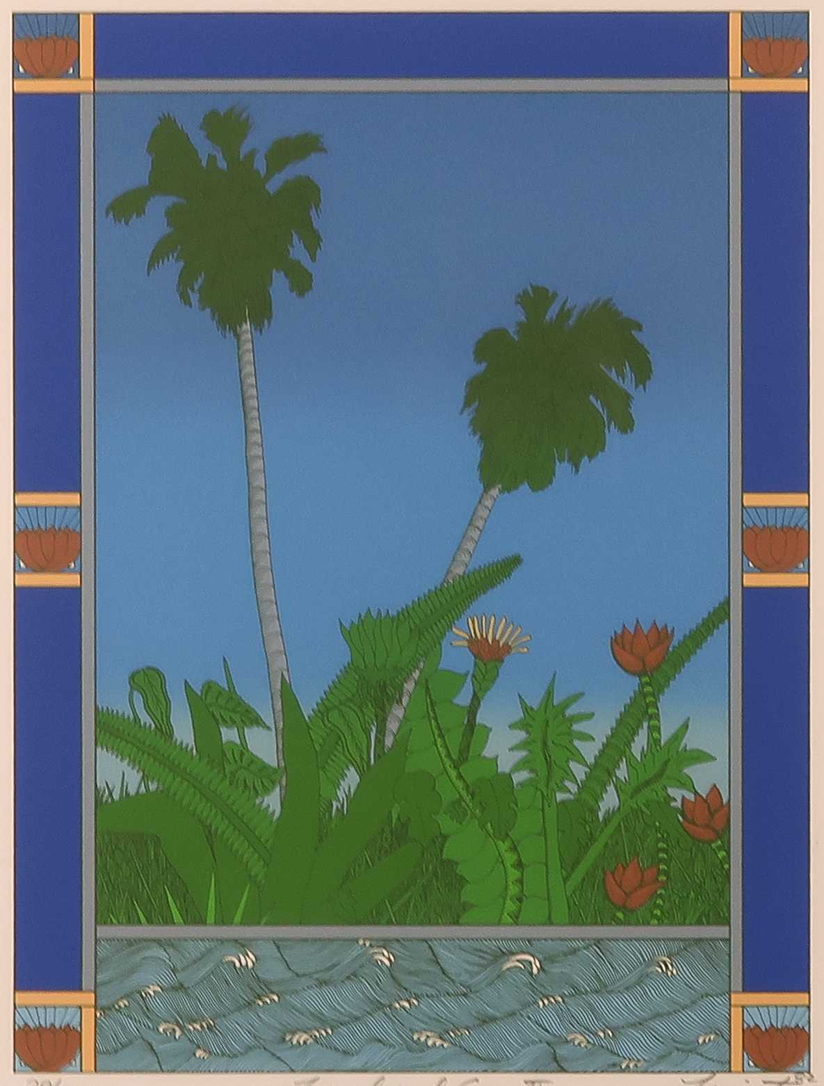 David Lavington - Zeefdruk, Land and sea II - Ingelijst kopen? Bied vanaf 1!