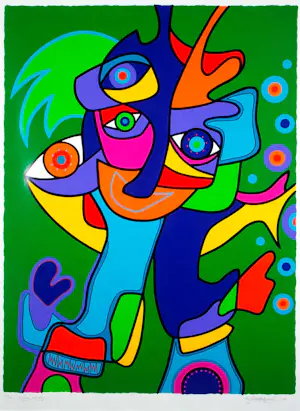 Marianne Naerebout - Zeefdruk, Enjoy, Enjoy - Ingelijst kopen? Bied vanaf 60!