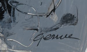 Gerriet Postma - Expressieve gouache met gesigneerde en genummerde monografie in casette kopen? Bied vanaf 500!