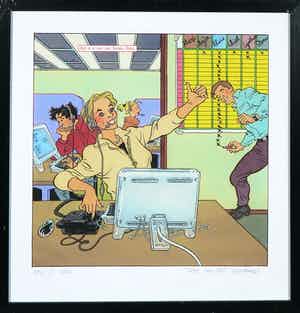 Theo van den Boogaard - Piëzografie, Dat is er een van Tempo-Team (Alice) - Ingelijst verkocht voor € 1!