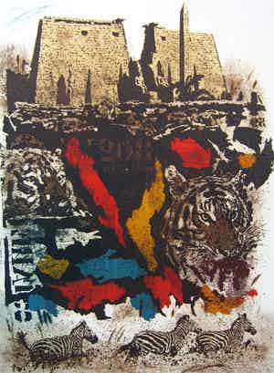 Simon Koene - De tempel van Luxor (Egypte) verkocht voor € 35!