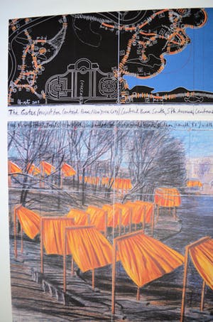 Christo - The Gates=Groot werk op gehamerd karton: handgesigneerd kopen? Bied vanaf 250!